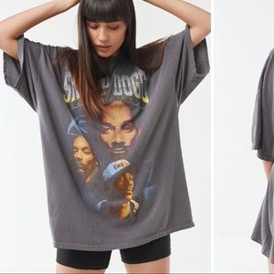 SNOOP DOGG OVERSIZED GLITTER TEE